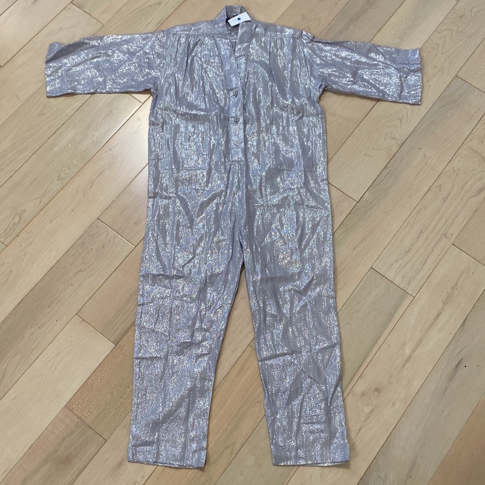 Suzie Kondi girls lurex utility jumpsuit 8 - Picture 2 of 15